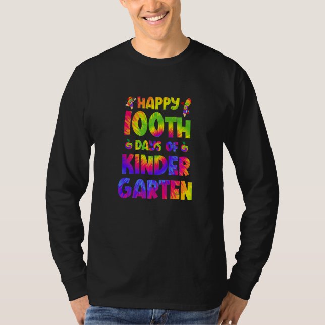 Happy 100th Day Of Smarter Kindergarten 100 Days T T-Shirt (Vorderseite)