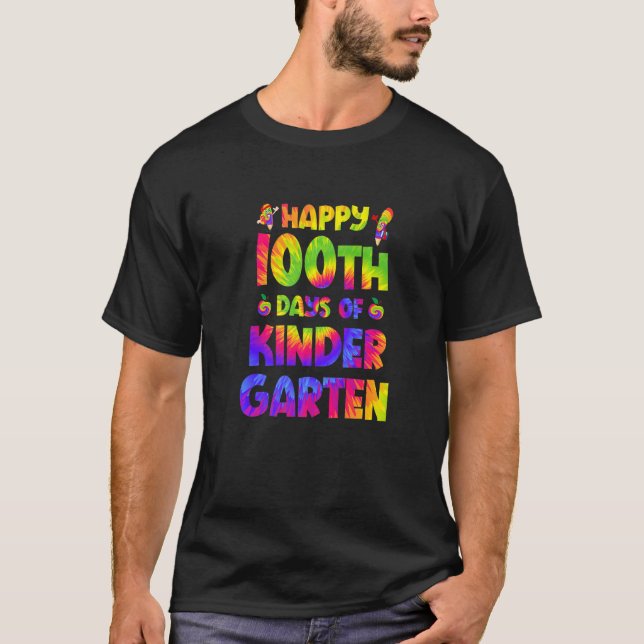 Happy 100th Day Of Smarter Kindergarten 100 Days T T-Shirt (Vorderseite)