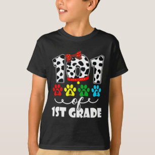 Happy 101 Days Schule 1st Grade Hund 100 Tage Inte T-Shirt