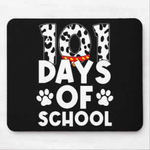 Happy 101 Days Schule Hund Lover Student oder Lehr Mousepad