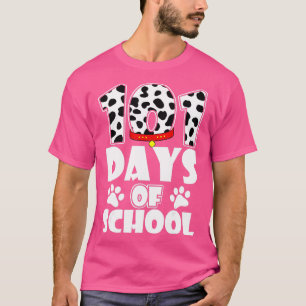 Happy 101 Days Schule Hund Lover Student oder Lehr T-Shirt