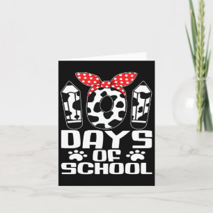 Happy 101 Days Schule Niedlich Hund 100 Tage Smart Karte