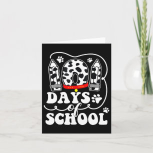 Happy 101 Days Schule Niedlich Hund über 100 Tage Karte