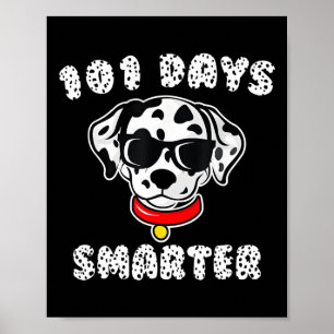 Happy 101 Days Schule Niedlich Hund über 100 Tage Poster