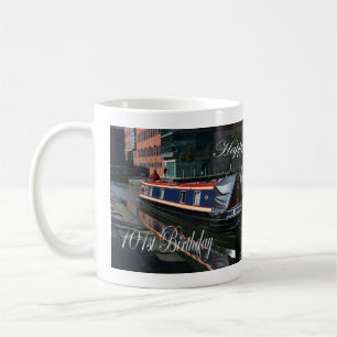 Happy 101st Birthday canal boat Kaffeetasse