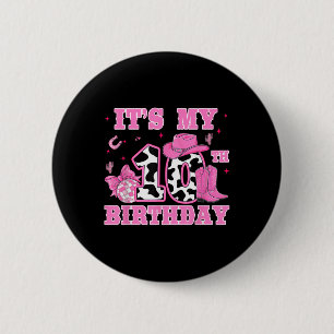 Happy 10. Geburtstags Mädchen Outfit Rodeo Western Button