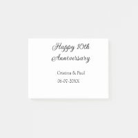 Happy 10. Jubiläum einfache minimale Hochzeitsbeze
