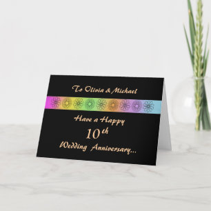 Happy 10 th Customizable Anniversary Card Karte