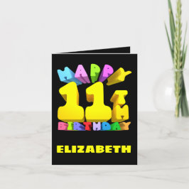 Happy 11. Geburtstagskarte Feiertagskarte