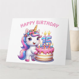 Happy 15. Geburtstagskarte Karte
