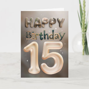 Happy 15. Geburtstagskarte Karte