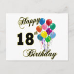 Happy 18th Birthday Ohrfeits Postkarte<br><div class="desc">Happy 18th Birthday - Birthday design for a special 18th Birthday. Great for any 18 year old! Oh - Let us be the first to say,  Happy Birthday! Customize this design by adding a name or even move the image around!</div>