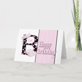 Happy 1. Geburtstagsprinzessin Karte