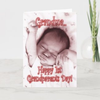 Happy 1. Grandeleltern Tag Oma - Baby Girl Karte