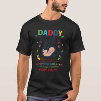 Happy 1St Father's Day New Daddy Pregnancy Announc T-Shirt
