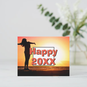 Happy 2023 Positives Foto Frauen Neues Jahr Feiertagspostkarte
