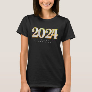 Happy 2024 Silvester Party Supplies 2024 Happy T-Shirt