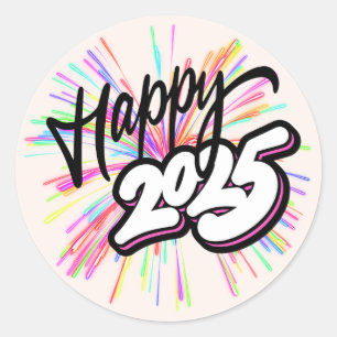 Happy 2025 Sticker