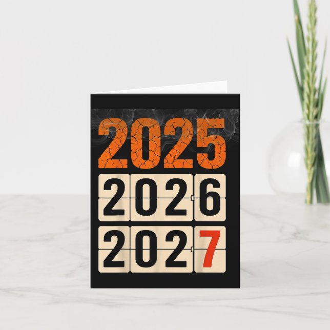 Happy 2026 2027 New Year Funny 67 Meme Six Seven M Karte (Vorderseite)