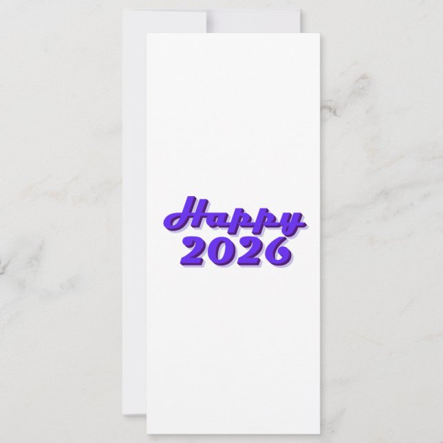 Happy 2026 einladung (Vorderseite)