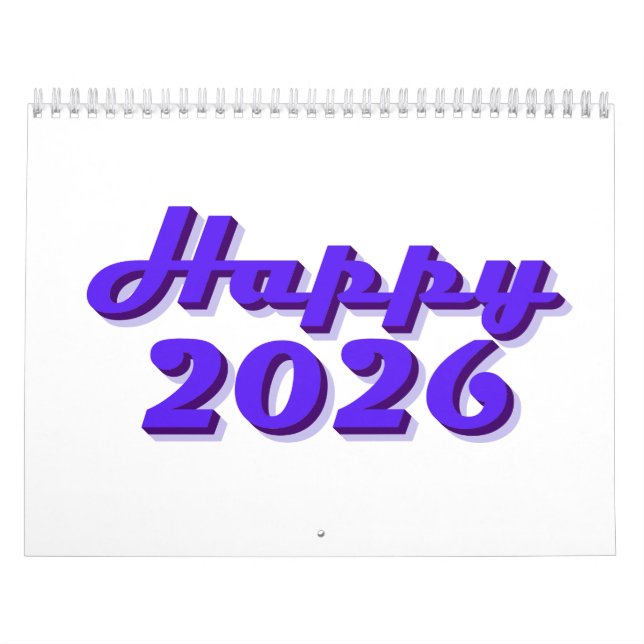 Happy 2026 kalender (Titelbild)