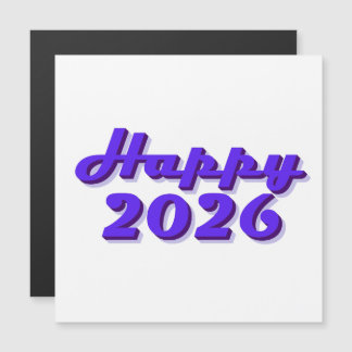 Happy 2026 magnetkarte