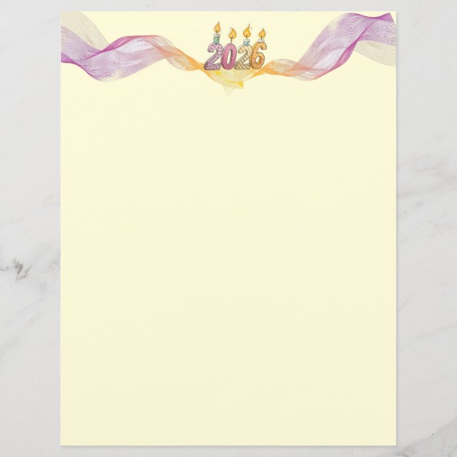 Happy 2026 New Year Paper (Vorderseite)