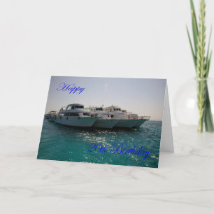 Happy 20th Birthday Dive boats Karte