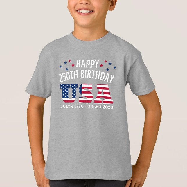 Happy 250th birthday USA T-Shirt (Vorderseite)