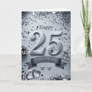 Happy 25 th Wedding Anniversary Card Karte