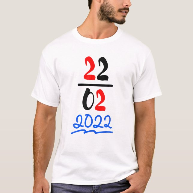 Happy 2/22/22 Twosday Tuesday Day 22Nd 2022 N T-Shirt (Vorderseite)