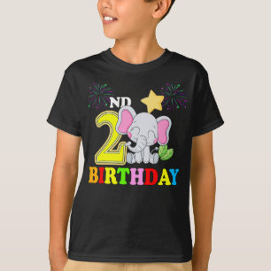 Happy 2. Geburtstag Baby Elephant Kind - zwei T-Shirt