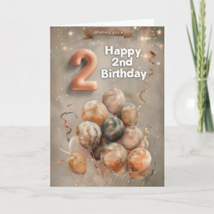 Happy 2. Geburtstagskarte Karte