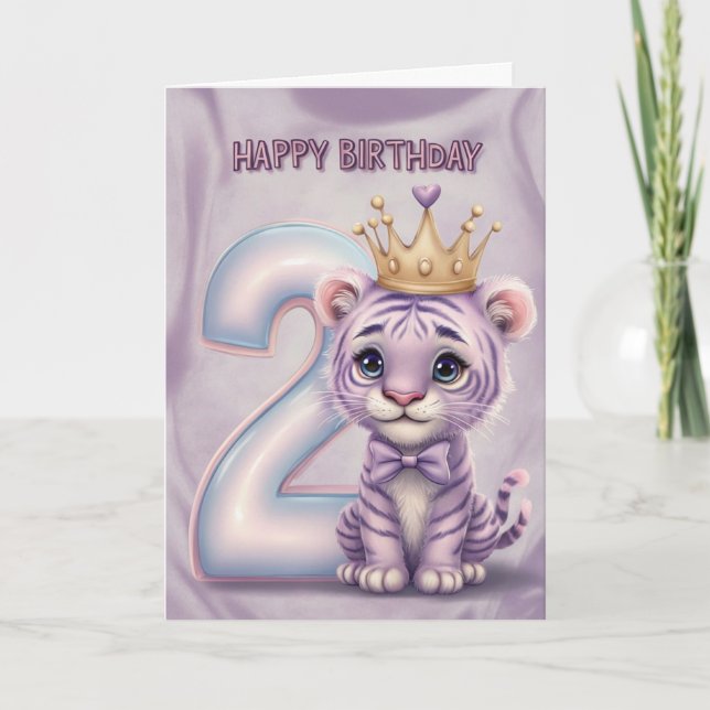 Happy 2. Geburtstagskarte Karte (Vorderseite)