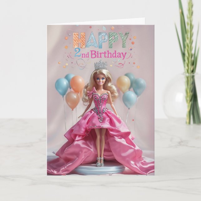 Happy 2. Geburtstagskarte Karte (Vorderseite)