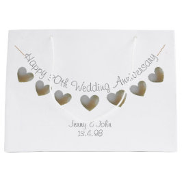Happy 30. Wedding Jubiläum Perlenherz Große Geschenktüte