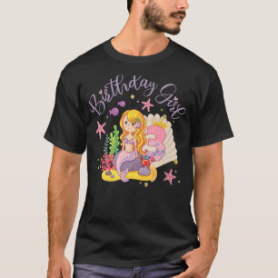 Happy 3. Geburtstag Mermaid Geburtstagskind 3 Jahr T-Shirt