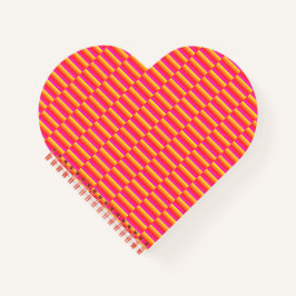 Happy 3D Rainbow Tiles Pattern Notizbuch