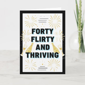 Happy 40. Geburtstagskarte Karte