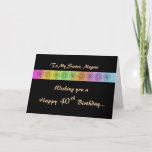 Happy 40th Customizable Birthday Card Karte<br><div class="desc"></div>