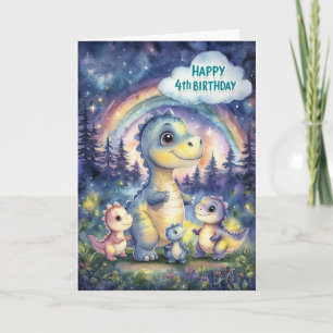 Happy 4. Geburtstagskarte Karte