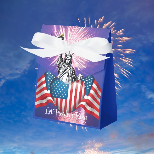 Happy 4. Juli "Lass Freedom Ring" Gefallen Box Geschenkschachtel (Von Creator hochgeladen)