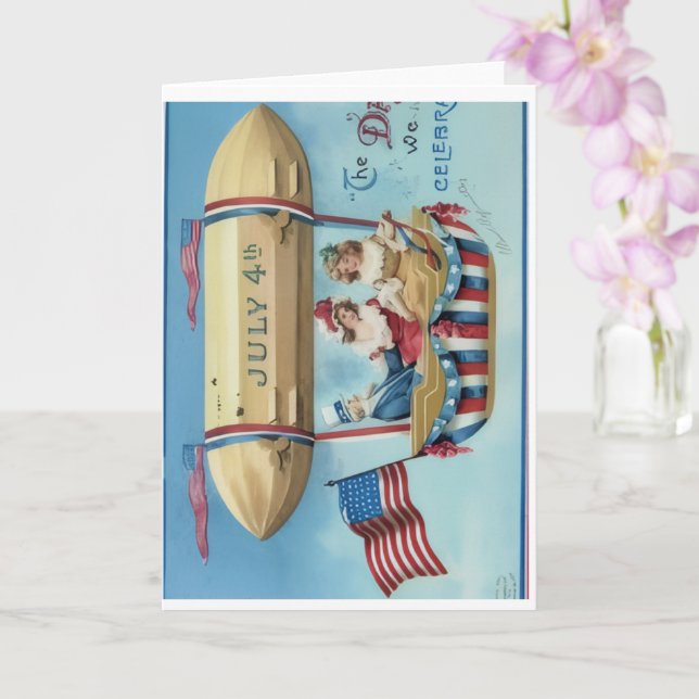 Happy 4th of July Greeting Card Karte (Orchidee)