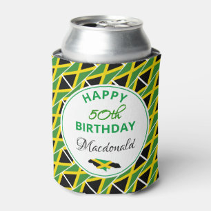 HAPPY 50. BIRTHDAY Jamaica Flag Custom Keepake Dosenkühler