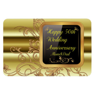 Happy 50. HochzeitstagFlexibles Foto Magnt Magnet