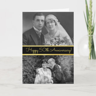 Happy 50 Jahre Personalisierte Fotokarte Karte