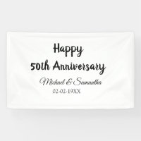Happy 50. Jubiläum fügen Sie Pärchen Namen Datum H