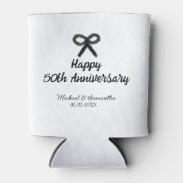 Happy 50. Jubiläum fügen Sie Pärchen Namen Datum H Dosenkühler