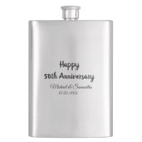 Happy 50. Jubiläum fügen Sie Pärchen Namen Datum H