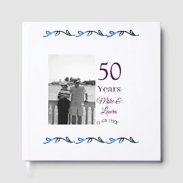 Happy 50. Jubiläum fügen Sie Pärchen Namen Datum H Gästebuch